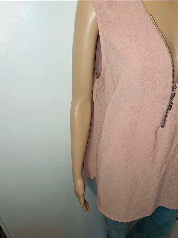 Debardor fluido rosa claro – Mim – Talla M – Corte amplio – photo 2